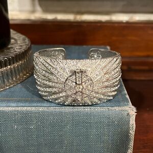 Victoria Wieck Cuff Bracelet Hidden Watch Pave
Rhinestones